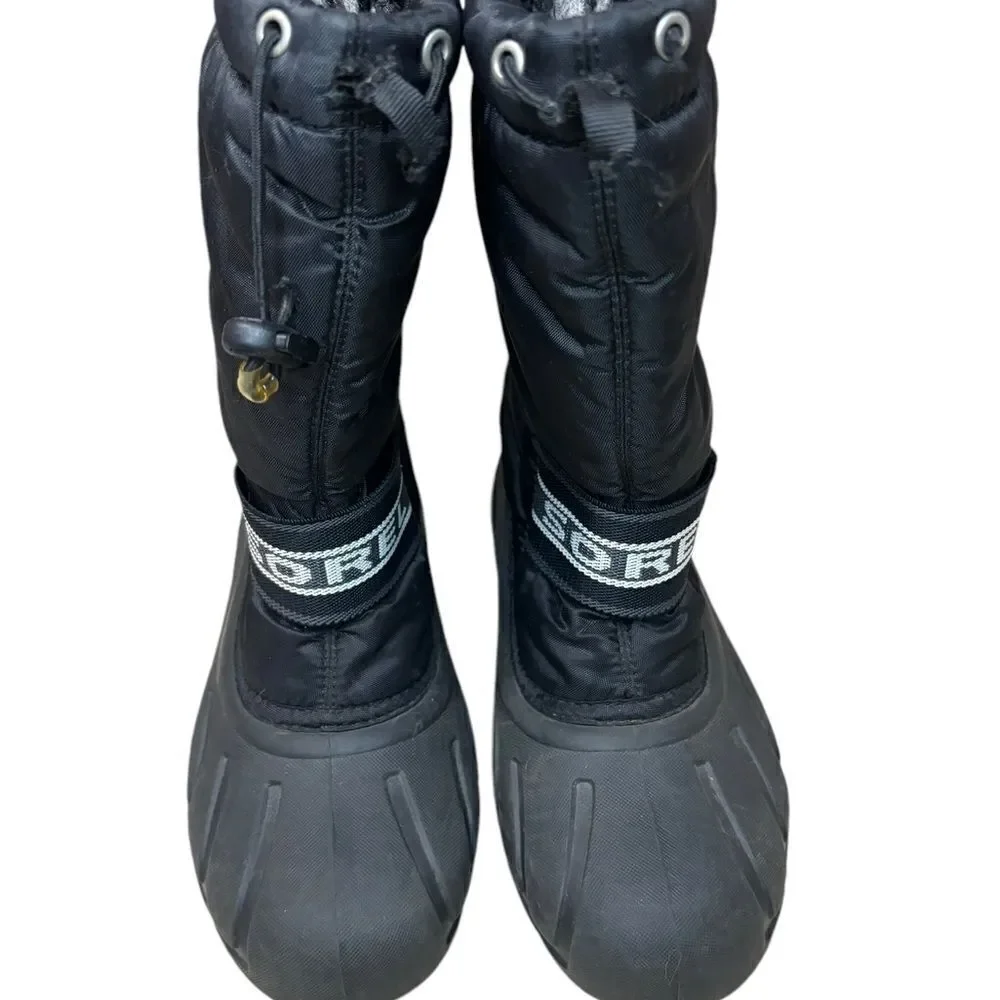 Sorel Flurry Waterproof Insulated Winter Boots Black Size 6